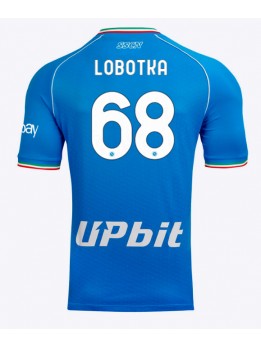 Billige SSC Napoli Stanislav Lobotka #68 Hjemmedrakt 2023-24 Kortermet